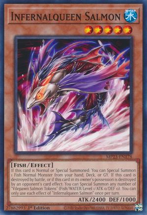 Infernalqueen Salmon (MP23-EN178) - 25th Anniversary Tin: Dueling Heroes Mega Pack 1st Edition