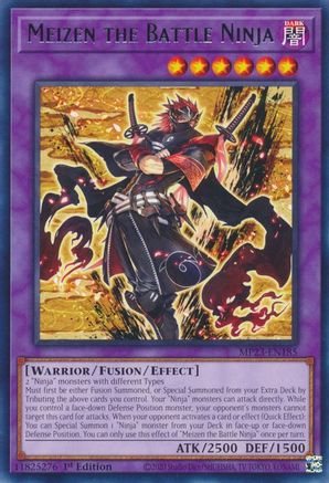 Meizen the Battle Ninja (MP23-EN185) - 25th Anniversary Tin: Dueling Heroes Mega Pack 1st Edition