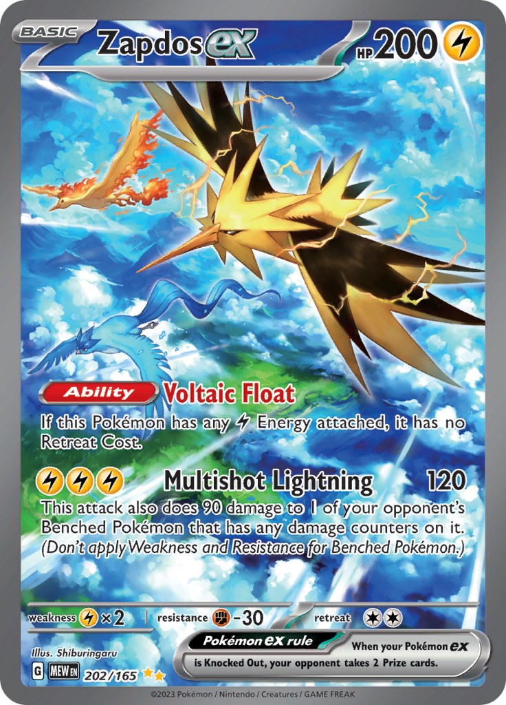 Zapdos ex (202/165) [Scarlet & Violet 151]