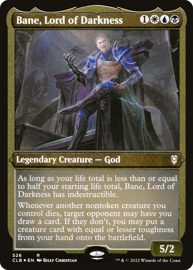 Bane, Lord of Darkness (Foil Etched) [Commander Legends: Battle for Baldur's Gate]