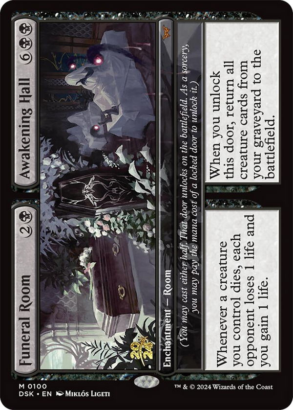 Funeral Room // Awakening Hall [Duskmourn: House of Horror Prerelease Promos]