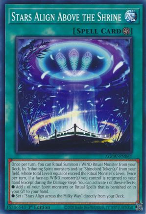 Stars Align Above the Shrine (AGOV-EN061) - Age of Overlord 1st Edition
