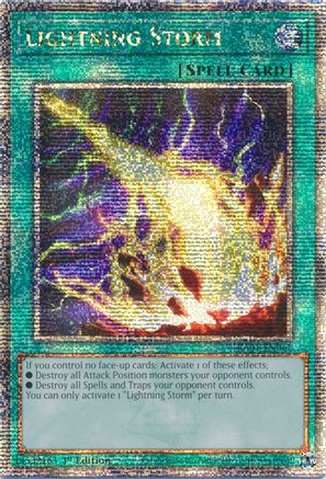 Lightning Storm (Quarter Century Secret Rare) (RA01-EN061) - 25th Anniversary Rarity Collection 1st Edition