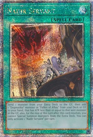 Nadir Servant (Quarter Century Secret Rare) (RA01-EN062) - 25th Anniversary Rarity Collection 1st Edition