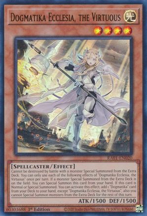 Dogmatika Ecclesia, the Virtuous (UR) (RA01-EN020) - 25th Anniversary Rarity Collection 1st Edition