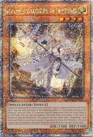 Dogmatika Ecclesia, the Virtuous (Quarter Century Secret Rare) (RA01-EN020) - 25th Anniversary Rarity Collection 1st Edition