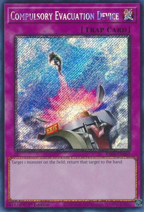 Compulsory Evacuation Device (Platinum Secret Rare) (RA01-EN069) - 25th Anniversary Rarity Collection 1st Edition