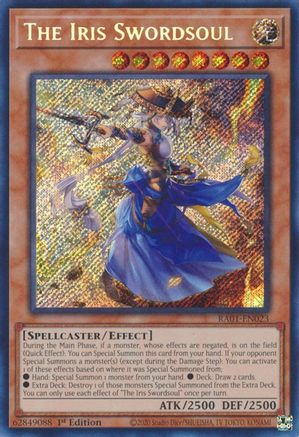 The Iris Swordsoul (Secret Rare) (RA01-EN023) - 25th Anniversary Rarity Collection 1st Edition