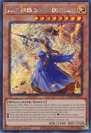 The Iris Swordsoul (Platinum Secret Rare) (RA01-EN023) - 25th Anniversary Rarity Collection 1st Edition