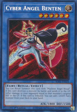 Cyber Angel Benten (Secret Rare) (RA01-EN024) - 25th Anniversary Rarity Collection 1st Edition