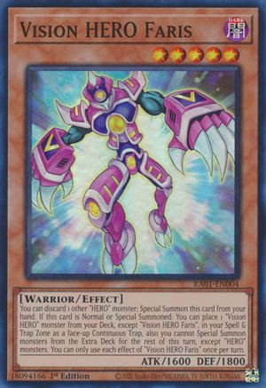 Vision HERO Faris (RA01-EN004) - 25th Anniversary Rarity Collection 1st Edition