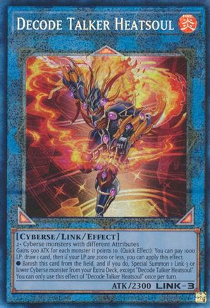Decode Talker Heatsoul (PCR) (RA01-EN048) - 25th Anniversary Rarity Collection 1st Edition