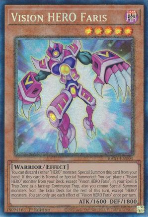Vision HERO Faris (PCR) (RA01-EN004) - 25th Anniversary Rarity Collection 1st Edition