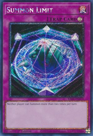 Summon Limit (Platinum Secret Rare) (RA01-EN070) - 25th Anniversary Rarity Collection 1st Edition