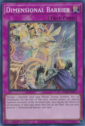 Dimensional Barrier (RA01-EN072) - 25th Anniversary Rarity Collection 1st Edition