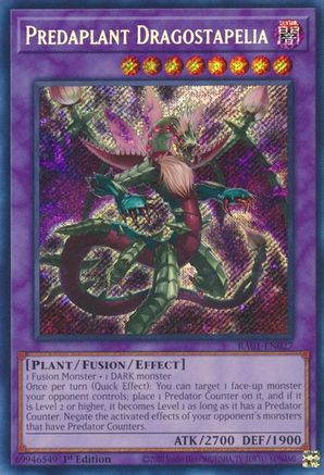 Predaplant Dragostapelia (Secret Rare) (RA01-EN027) - 25th Anniversary Rarity Collection 1st Edition