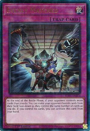 Evenly Matched (PUR) (RA01-EN074) - 25th Anniversary Rarity Collection 1st Edition