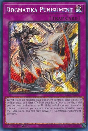 Dogmatika Punishment (Platinum Secret Rare) (RA01-EN076) - 25th Anniversary Rarity Collection 1st Edition