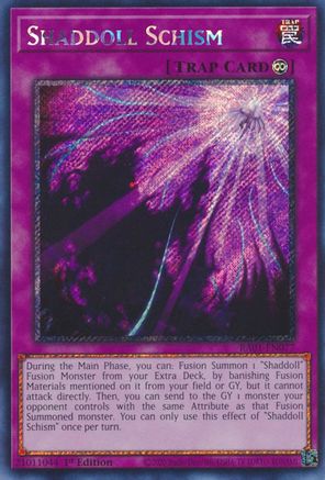 Shaddoll Schism (Platinum Secret Rare) (RA01-EN077) - 25th Anniversary Rarity Collection 1st Edition