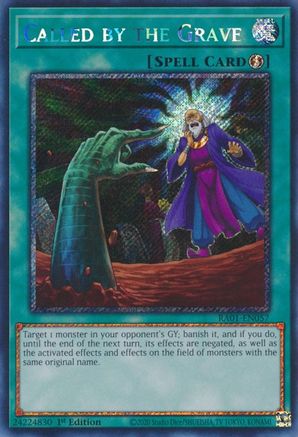 Called by the Grave (Platinum Secret Rare) (RA01-EN057) - 25th Anniversary Rarity Collection 1st Edition
