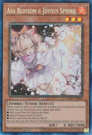 Ash Blossom & Joyous Spring (PCR) (RA01-EN008) - 25th Anniversary Rarity Collection 1st Edition