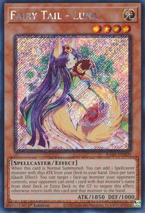 Fairy Tail - Luna (Platinum Secret Rare) (RA01-EN009) - 25th Anniversary Rarity Collection 1st Edition