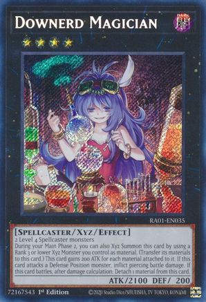 Downerd Magician (Secret Rare) (RA01-EN035) - 25th Anniversary Rarity Collection 1st Edition