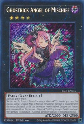 Ghostrick Angel of Mischief (Secret Rare) (RA01-EN036) - 25th Anniversary Rarity Collection 1st Edition
