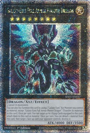 Galaxy-Eyes Full Armor Photon Dragon (Quarter Century Secret Rare) (RA01-EN037) - 25th Anniversary Rarity Collection 1st Edition