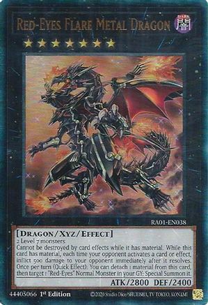 Red-Eyes Flare Metal Dragon (PUR) (RA01-EN038) - 25th Anniversary Rarity Collection 1st Edition