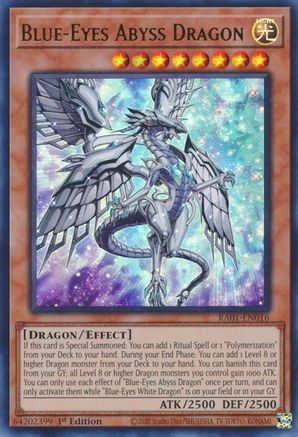 Blue-Eyes Abyss Dragon (UR) (RA01-EN016) - 25th Anniversary Rarity Collection 1st Edition