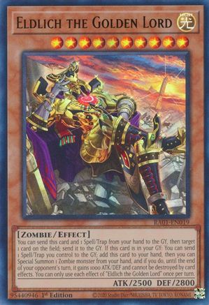 Eldlich the Golden Lord (Alternate Art) (UR) (RA01-EN019) - 25th Anniversary Rarity Collection 1st Edition