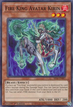 Fire King Avatar Kirin (SR14-EN007) - Structure Deck: Fire Kings Unlimited
