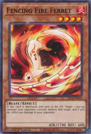 Fencing Fire Ferret (SR14-EN020) - Structure Deck: Fire Kings 1st Edition
