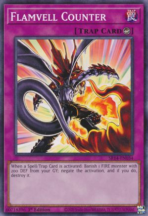 Flamvell Counter (SR14-EN034) - Structure Deck: Fire Kings 1st Edition