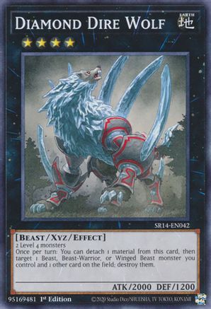 Diamond Dire Wolf (SR14-EN042) - Structure Deck: Fire Kings Unlimited