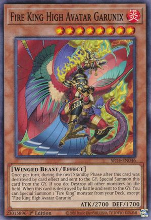 Fire King High Avatar Garunix (SR14-EN046) - Structure Deck: Fire Kings 1st Edition