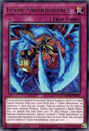 Flame Swordsdance (MZMI-EN010) - Maze of Millennia 1st Edition