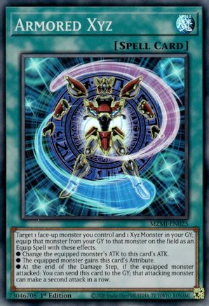 Armored Xyz (MZMI-EN025) - Maze of Millennia 1st Edition