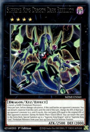 Supreme King Dragon Dark Rebellion (MZMI-EN060) - Maze of Millennia 1st Edition
