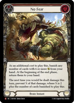 No Fear [HVY016] (Heavy Hitters)  Rainbow Foil
