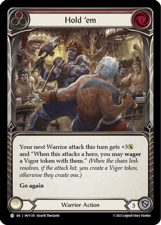 Hold 'em (Red) [HVY130] (Heavy Hitters)  Rainbow Foil