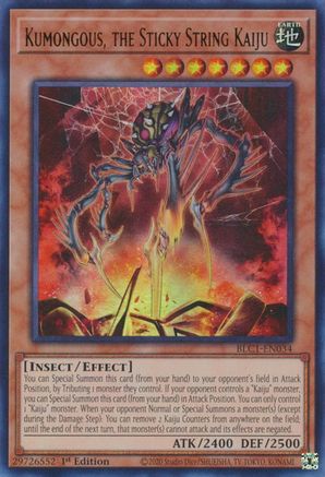 Kumongous, the Sticky String Kaiju (BLC1-EN034) - Battles of Legend: Chapter 1 1st Edition