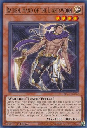 Raiden, Hand of the Lightsworn (BLC1-EN060) - Battles of Legend: Chapter 1 1st Edition
