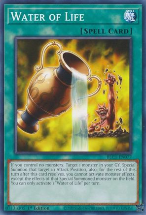 Water of Life (BLC1-EN077) - Battles of Legend: Chapter 1 1st Edition