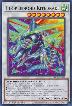 Hi-Speedroid Kitedrake (BLC1-EN092) - Battles of Legend: Chapter 1 1st Edition