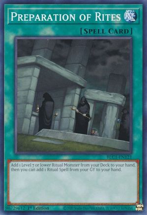 Preparation of Rites (BLC1-EN121) - Battles of Legend: Chapter 1 1st Edition