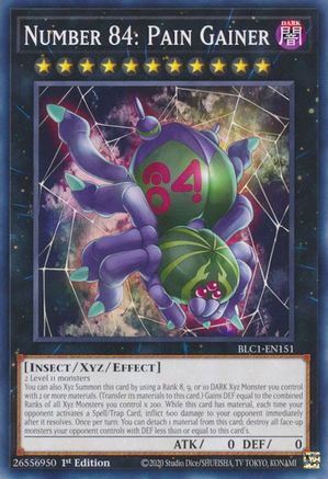 Number 84: Pain Gainer (BLC1-EN151) - Battles of Legend: Chapter 1 1st Edition