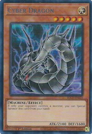 Cyber Dragon (Alternate Art) (Silver) (BLC1-EN021) - Battles of Legend: Chapter 1 1st Edition
