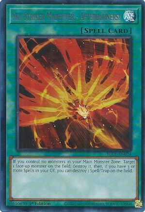 Sky Striker Maneuver - Afterburners! (Silver) (BLC1-EN024) - Battles of Legend: Chapter 1 1st Edition